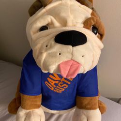 18” Plush Dave & Buster’s Bulldog With Shirt in Great Condition For Cheap