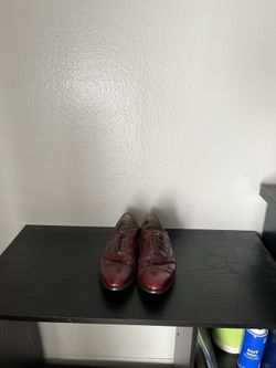 Red Leather Ferragamo Shoes Size 10