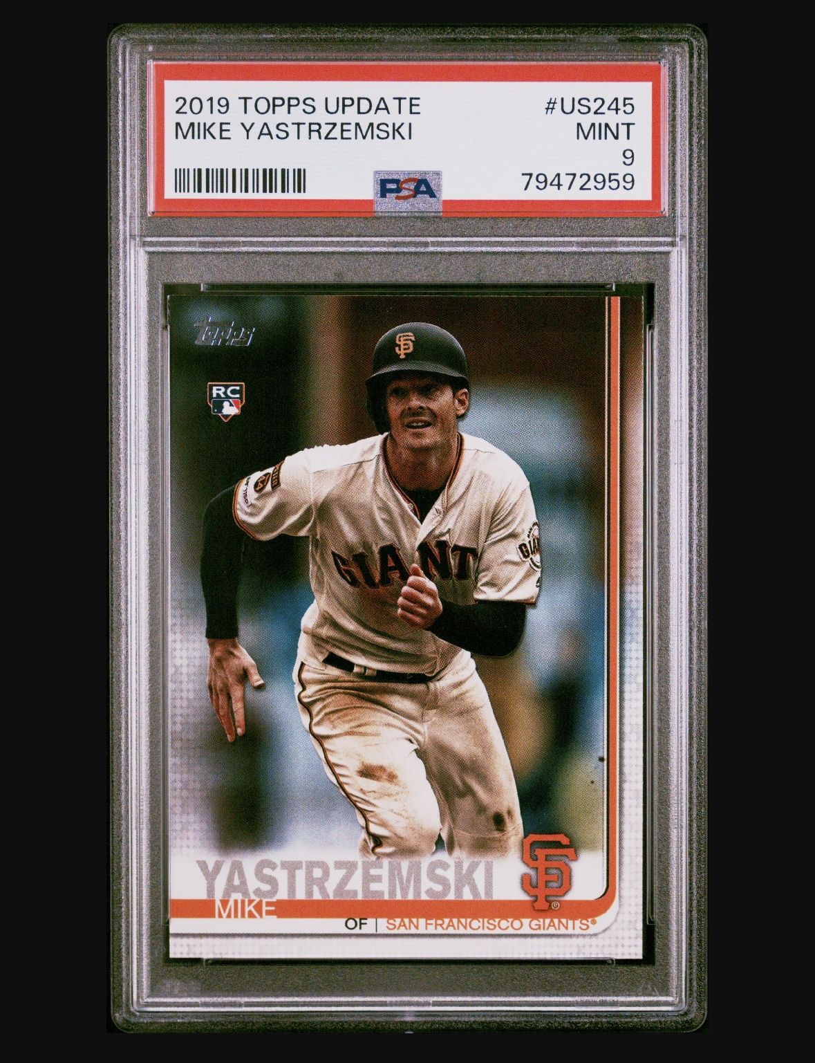 2019 Topps Update Mike Yastrzemski #US245 PSA 9