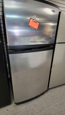 Whirlpool Refrigerator 2doors Stainless Steel 30w 30d 67h delivery available haul away old one