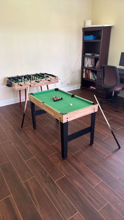 Stackable Foosball and Pool Table