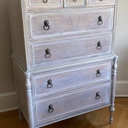 Antique Dresser 34” X 21” X 55” 