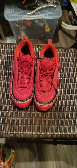 Nike Air Max 97 Leopard Pack Red Black BV6113-600 Womens size 7.5
