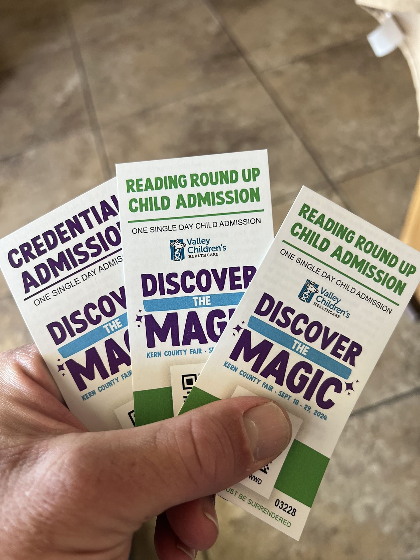 KERN COUNTY FAIR TICKETS!!!