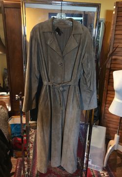 GIANNI VERSACE suede leather coat