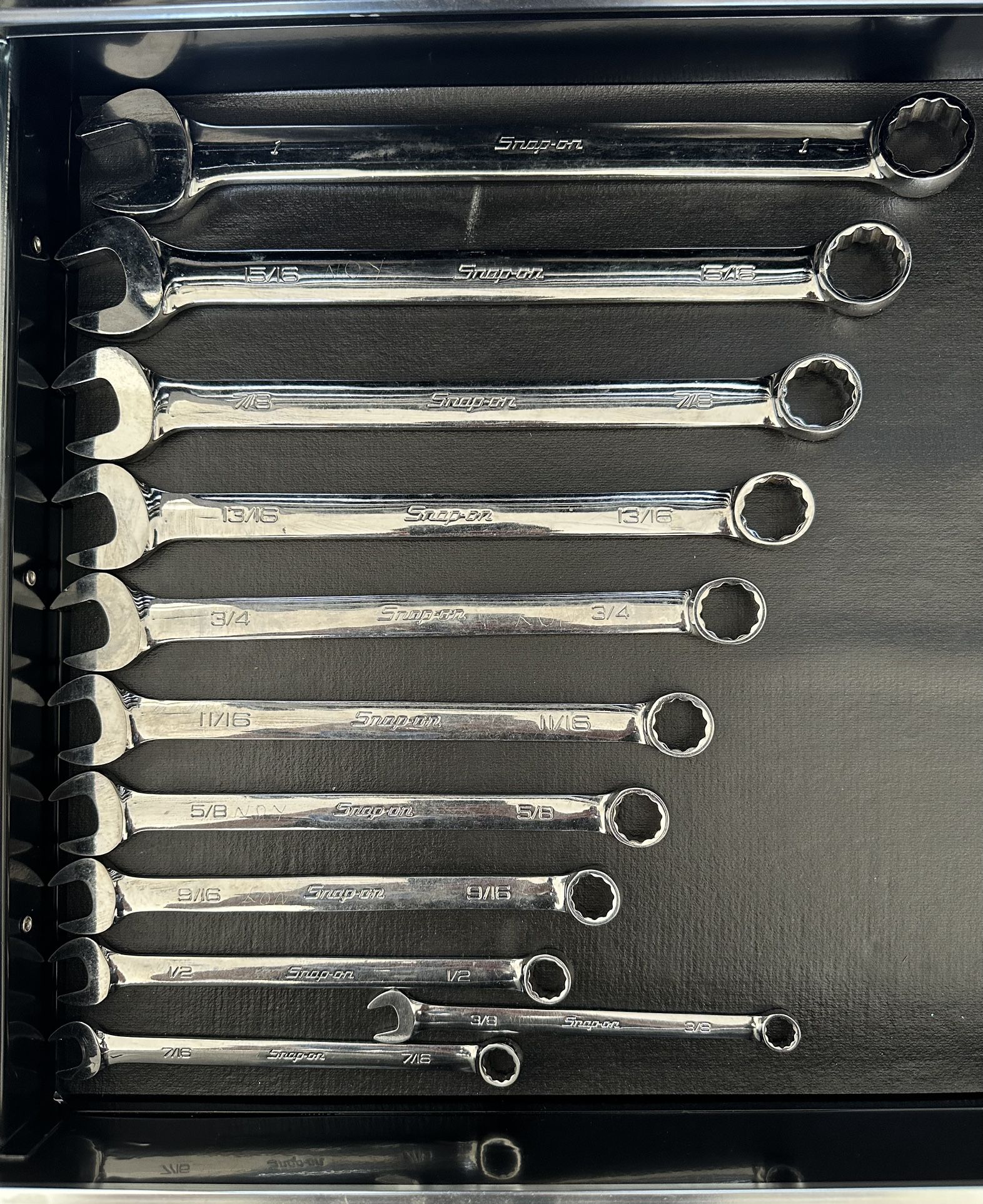 SnapOn SAE  11 Piece Combination Wrench Set