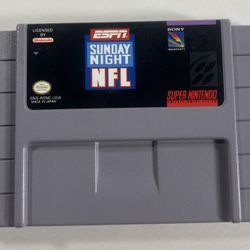 ESPN Sunday Night NFL Super Nintendo Entertainment System 1994 Tested