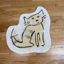 Cute Decretive Cat Rug 