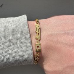 AK CHROME A-Line Gold Bracelet – AMG Style
