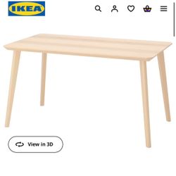 IKEA Wooden Lisabo Table Like NEW! Ash Veneer!