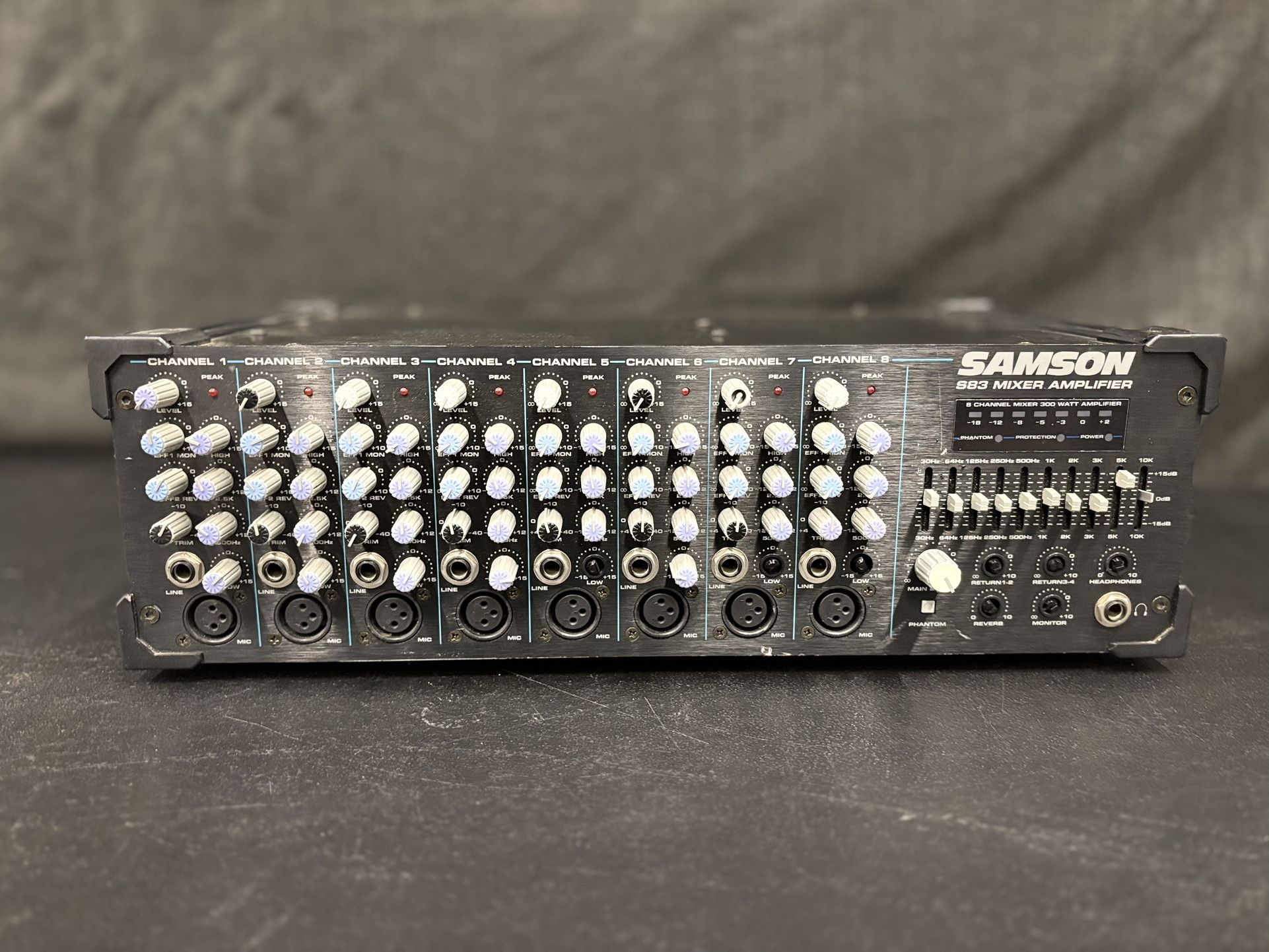 Samson S83 8-Channel Mixer Amplifier – Used