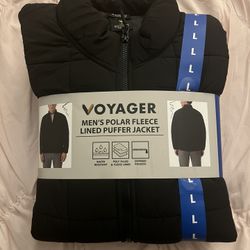 VOYAGER Men’s Polar Fleece Lined Puffer Jacket