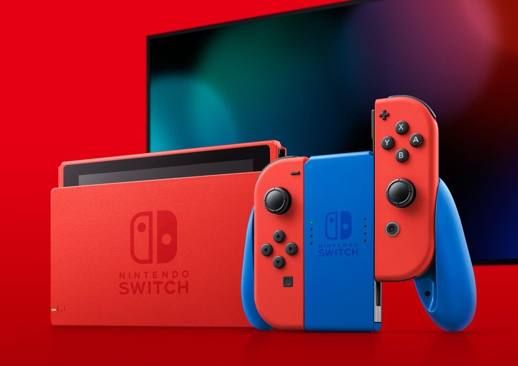 Nintendo Switch Mario Red & Blue Edition Console (New)