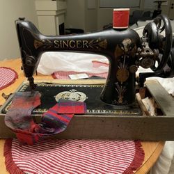 Antique Singer Hand Powered Sewing Machine