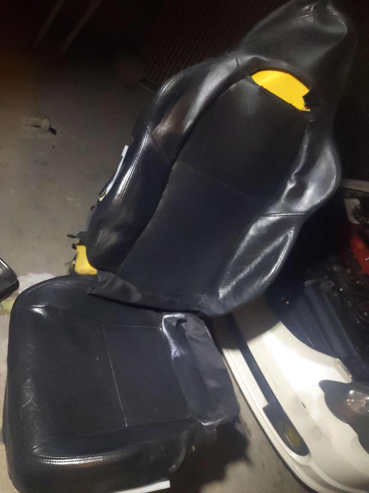 RSX black leather seat covers passenger side 