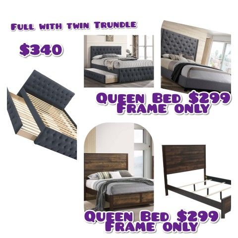 Bunkbed Full Twin With  2 Mattress Bamboo 