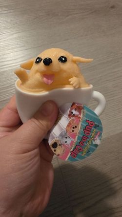 Schylling Pup in a Cup Squishy Popper Toy