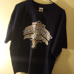 VINTAGE 2003 BLUE ROCKS PLAY OFF TEE (MEN'S XL)