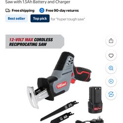 Hypertough 12 V max lithium ion compact reciprocating saw