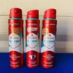 Old Spice Dry Spray Deodorants 
