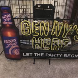 Genny’s Here, Let The Party Begin Neon Sign