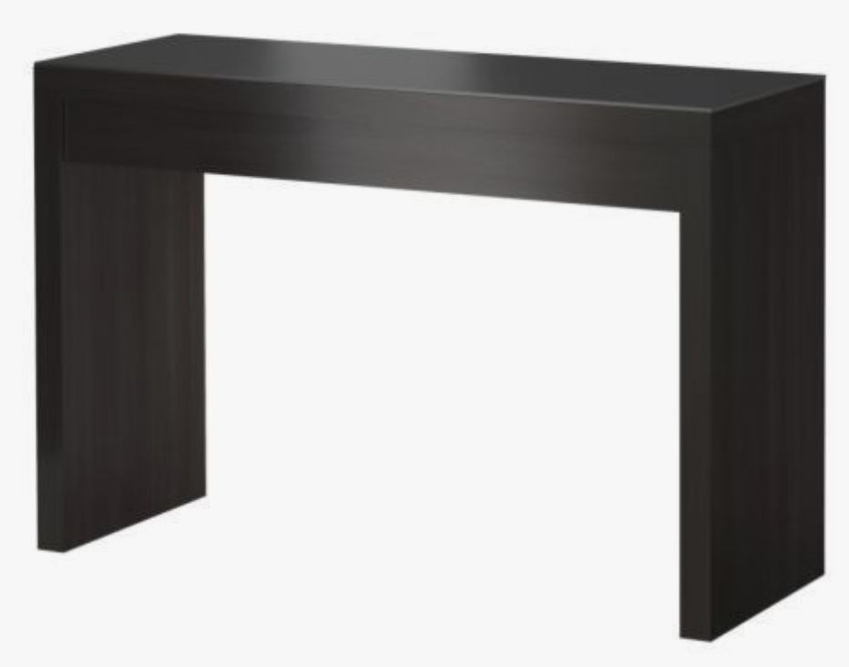 MALM Dressing Vanity table, black-brown WITH stool
