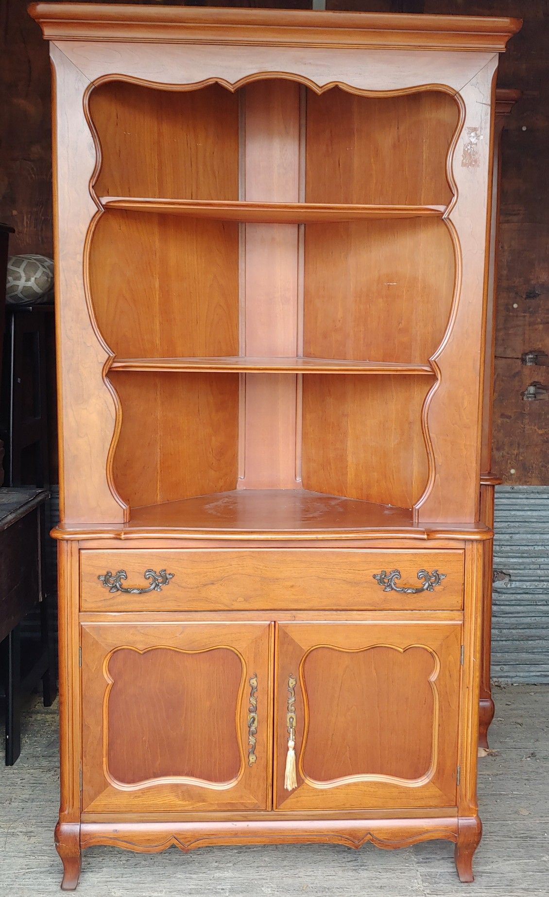 Vintage Antique Corner Cabinet