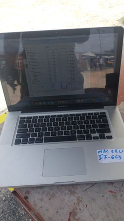 Iple laptop macbook pro i7