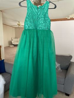 Girls green dress