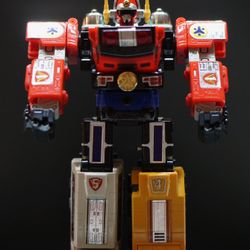 BANDAI Power Rangers Lightspeed Rescue GoGoFive DX Victory Robo Megazord