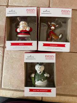 CHRISTMAS RUDOLPH ORNAMENTS