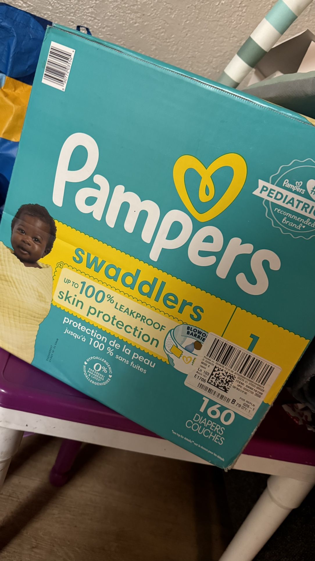 Diapers pampers Size 1 New