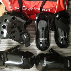 Kids Youth Martial Arts Sparring Gear With Bag