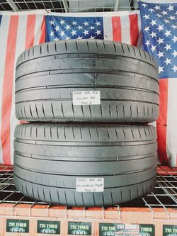 ✔️ Set of 2 Used Tires 325/35ZR22 MICHELIN PILOT SPORT 4S HIGH PERFORMANCE SUMMER 325 35 22