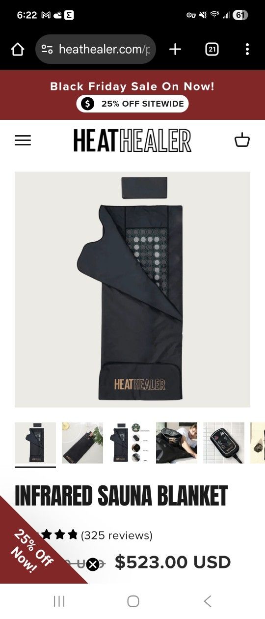 Heat Healer Infrared Sauna Blanket