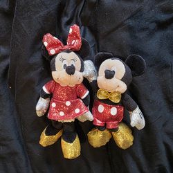 Ty Mickey mouse and Minnie mouse