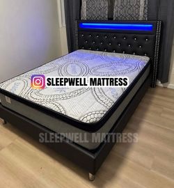 New Queen bed frame with MATRESS