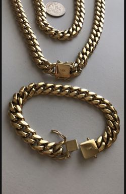 Miami Cuban Link Chain Set 18 Mm 24 In 
