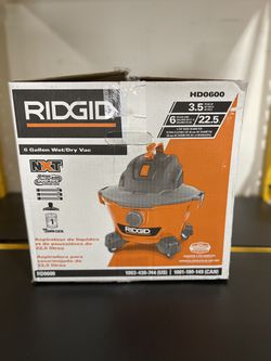Ridgid 6 gal. 3.5-Peak HP NXT Wet/Dry Shop Vacuum