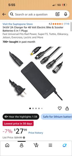 Electric bike charger