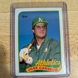 Topps 1989 Jose Canseco (Error) Card.