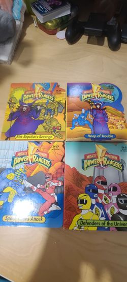 Vintage power rangers block books