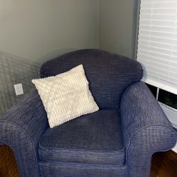 Blue Reclining Chair 