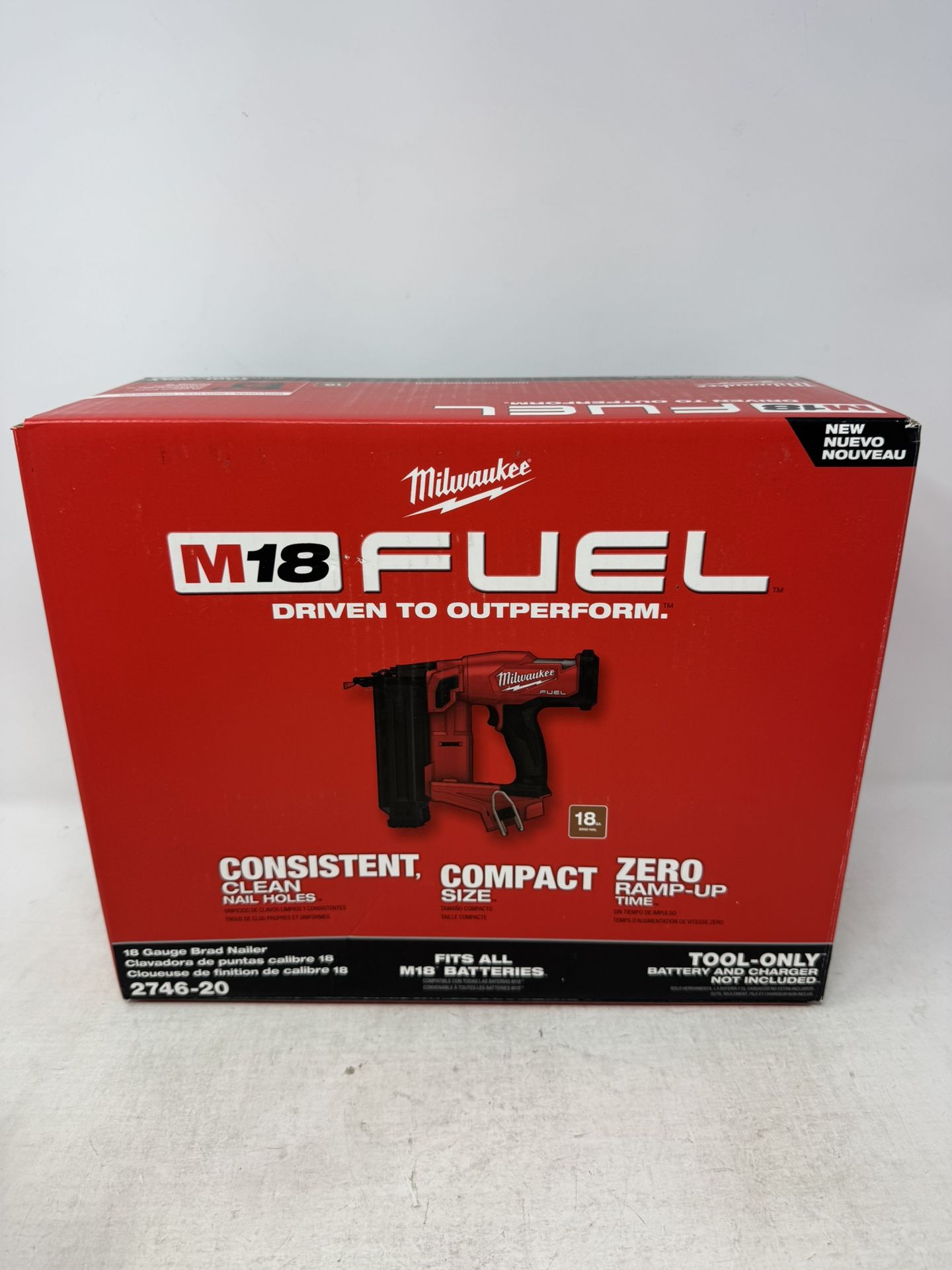 Milwaukee 2746-20 M18 FUEL 18V 18 Gauge Brad Nailer - Bare Tool