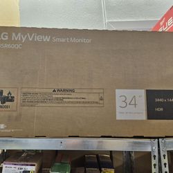 LG My View Smart Monitor 34" HDR Curved White