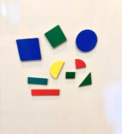 magnetic shapes and colors-36 pieces-Classroom, teacher, math, learning, school