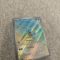 Squirtle Full Art Mint Condition Pokemon Card