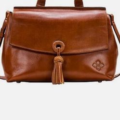 Patricia Nash Mollia Leather Top Handle Satchel With Tassel
