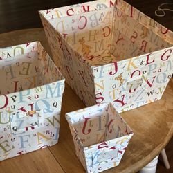 Dr Seuss Trend Lab Kids Cloth Storage Cubes Set