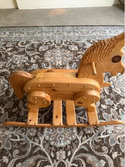 Kids wood horse